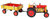 ZETOR Traktor mit Anhänger, rot